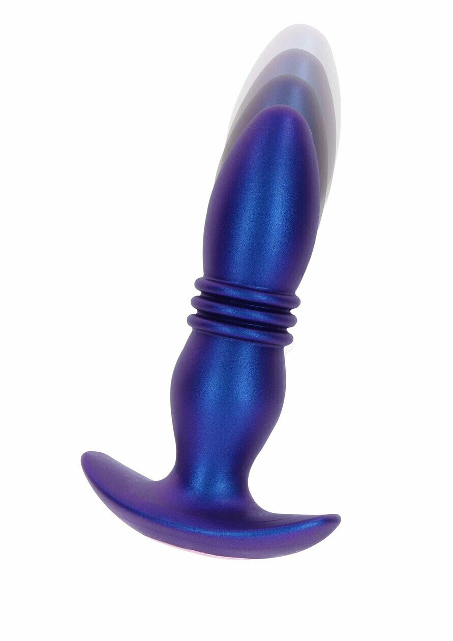 ToyJoy The Tough Thrusting Vibrating Plug Metallic Blue