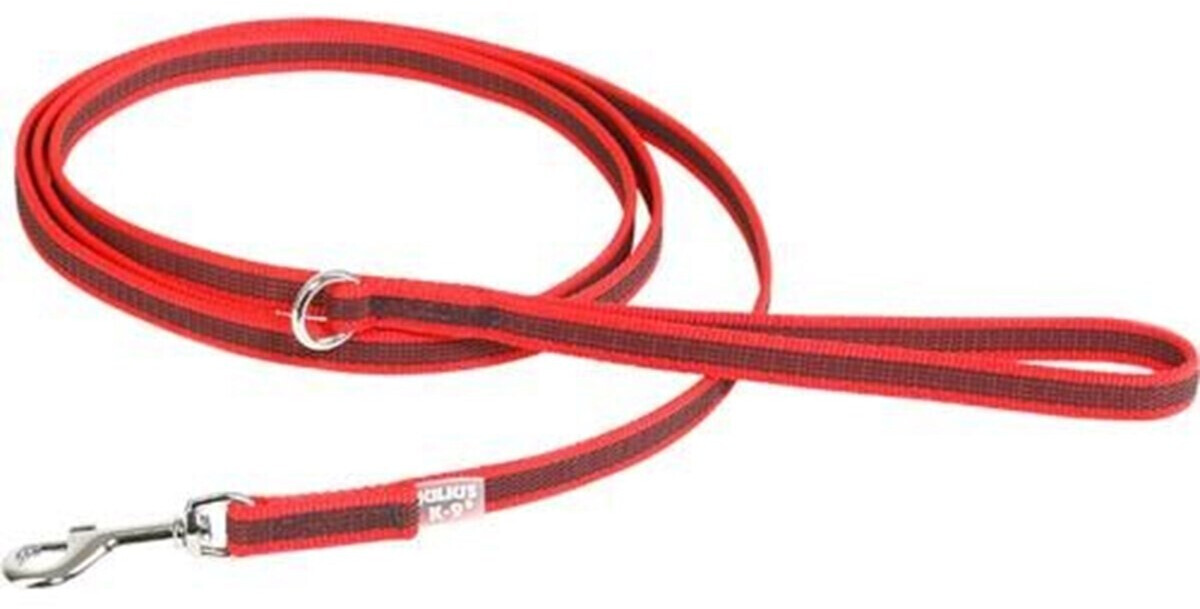 Julius K-9 IDC Color & Gray dog lead with handle 2m 14mm Red