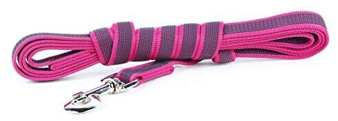 Julius K-9 IDC Color & Gray dog lead with handle 3m 20mm Pink