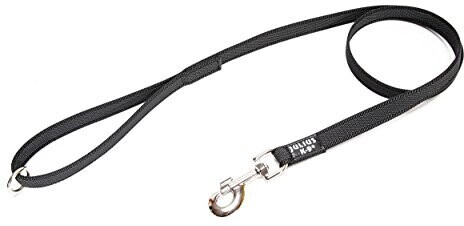 Julius K-9 IDC Color & Gray dog lead with handle & ring 1,2m 20mm Black