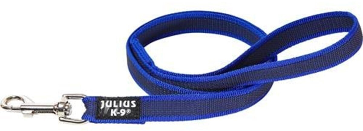 Julius K-9 Laisse classique pour chien dog lead with handle 1m 20mm Blue Julius K-9 Laisse classique pour chien dog lead with handle 1m 20mm Blue