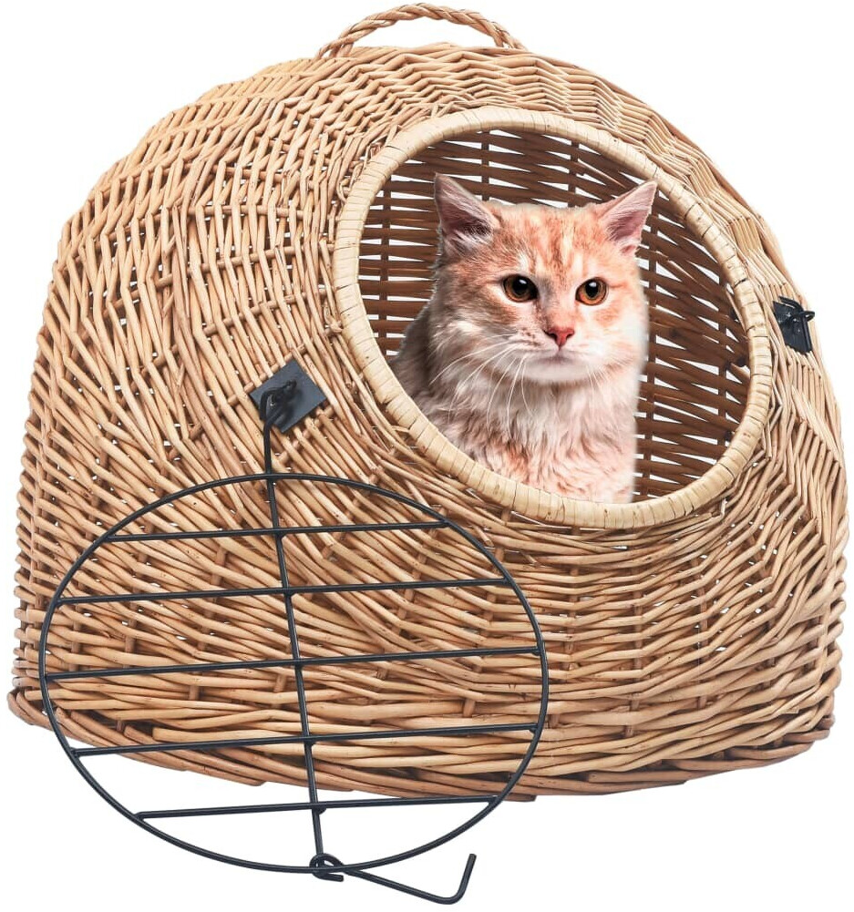 vidaXL Caisse de transport pour chat 60x45x45cm light Brown vidaXL Caisse de transport pour chat 60x45x45cm light Brown