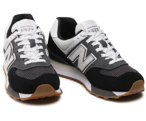 New balance 574 black with marblehead and online white