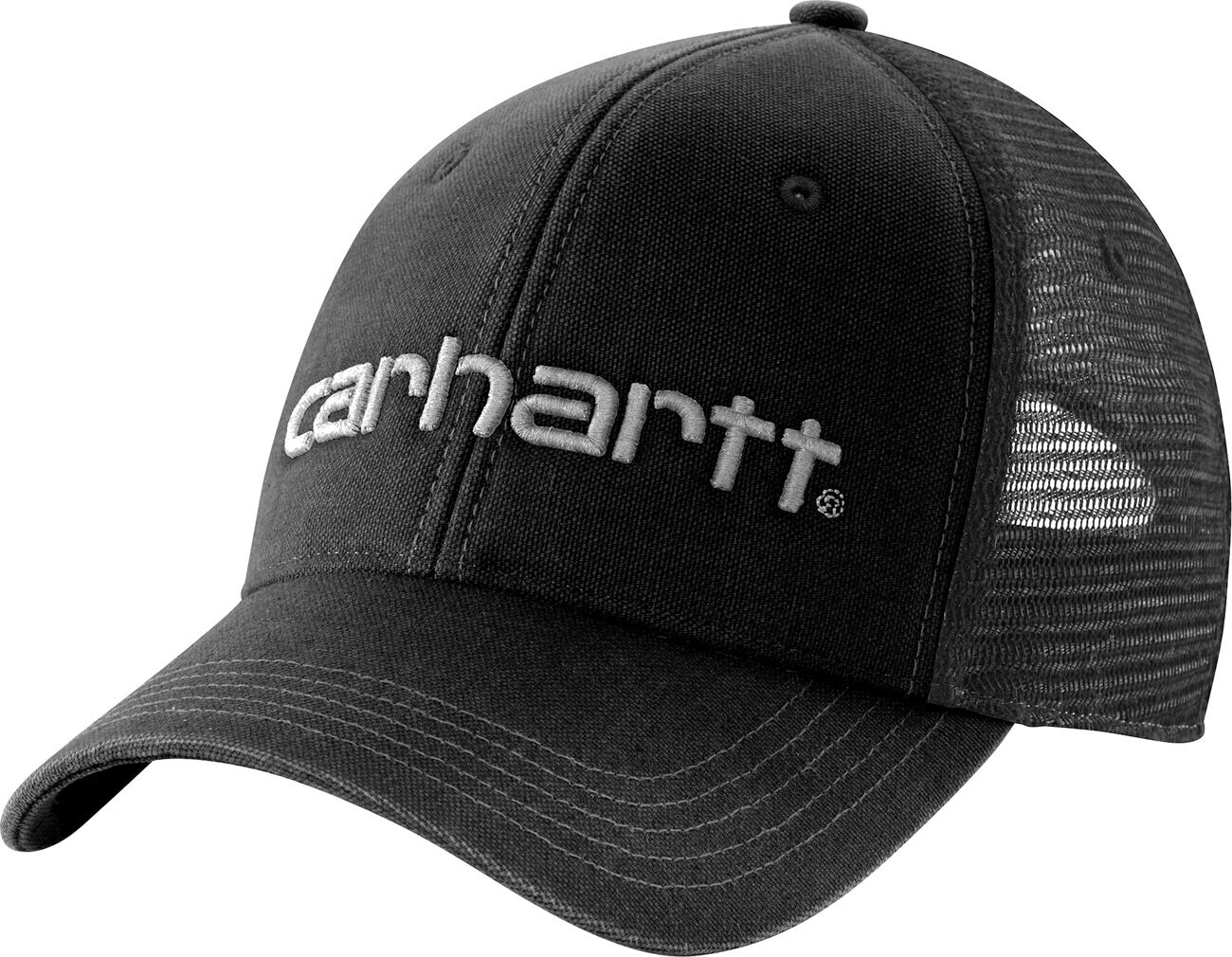 Carhartt Canvas Mesh Back Logo Graphic Cap (101195) black