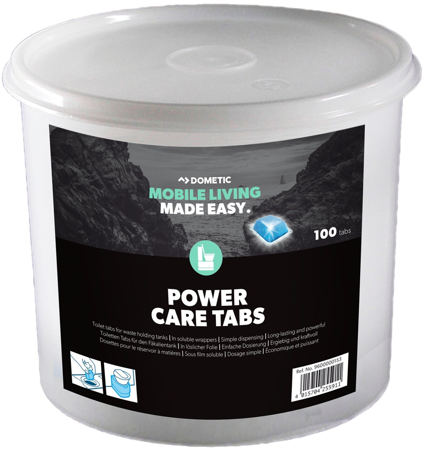 Dometic GreenCare Tabs 32-Pack – Eco-Friendly Camping Toilet Additive, Fresh & Chemical-Free For RVs