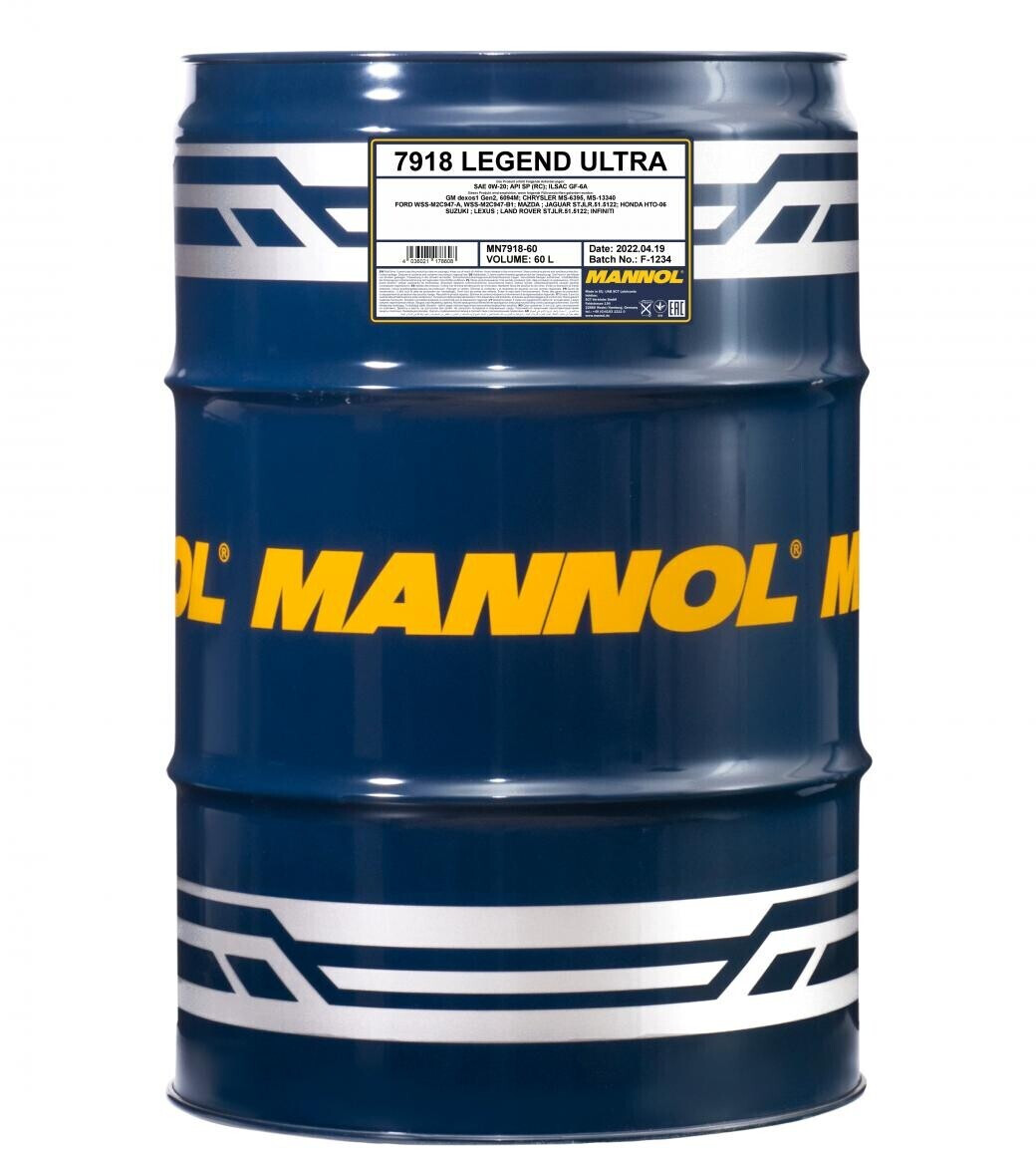 Mannol 7918 Legend Ultra SAE 0W-20 (60 l)
