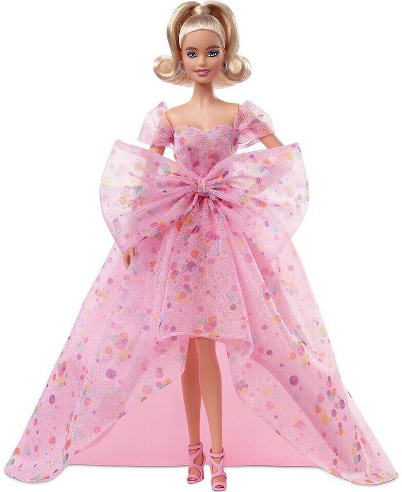 Souhaits d'anniversaire Barbie, poupée blonde