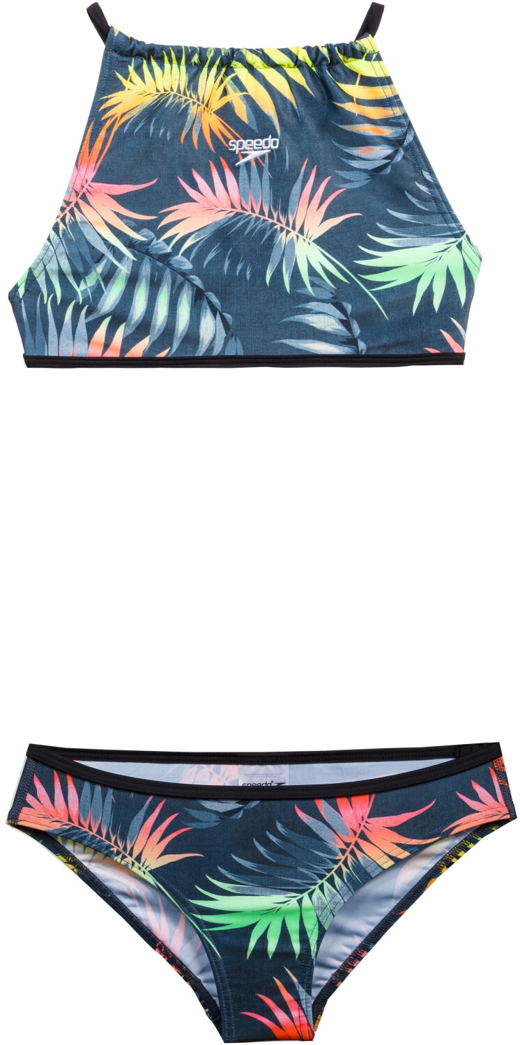 Speedo Star Bikini (68-12852G678) palm black/zest green/fluo tangerine