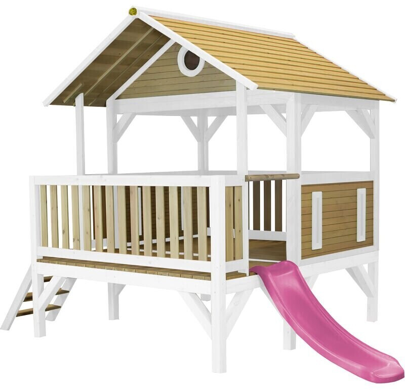 AXI Meeko playhouse white/brown with pink slide