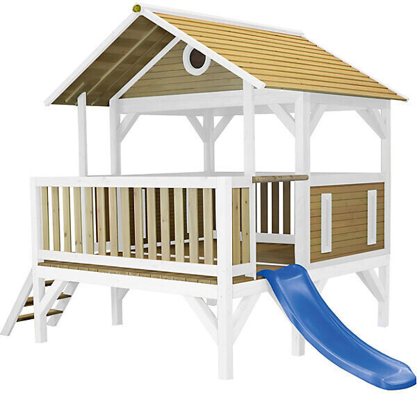 AXI Meeko playhouse white/brown with blue slide