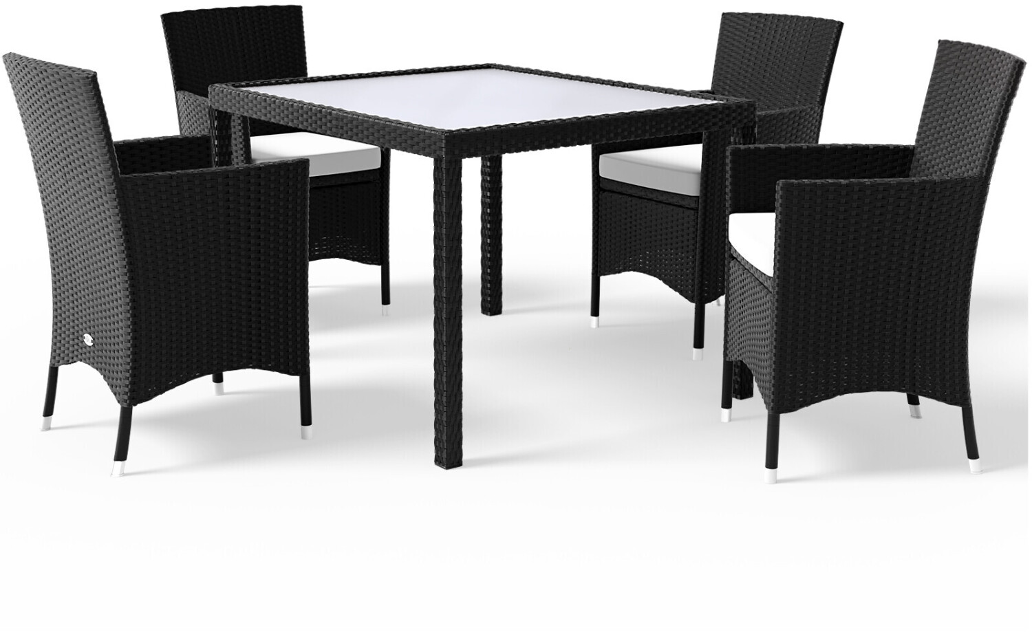 Deuba Rattan set 4+1 black
