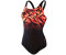 Speedo Hyperboom Placement Muscleback Swimsuit hyper black/lava red/siren