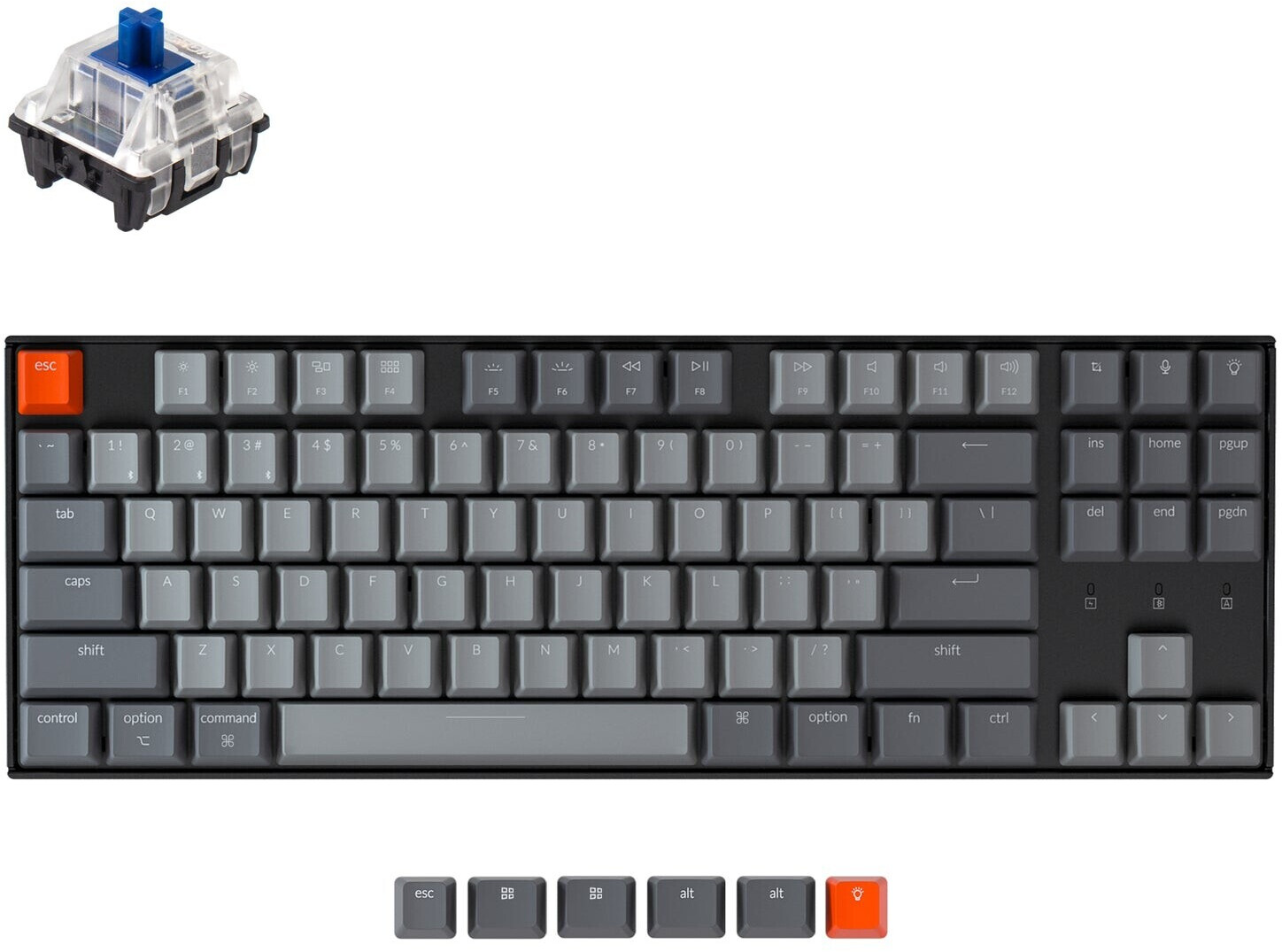 Keychron K8 White LED Hot-Swap