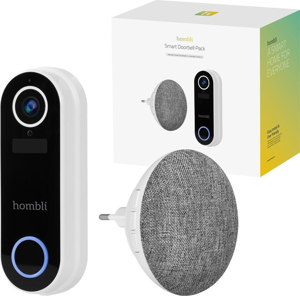 Hombli Smart Doorbell 2 White + Chime 2