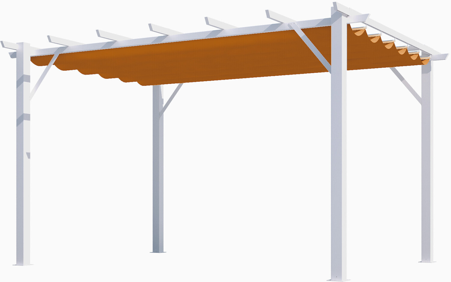 habrita Pergola 3 x 4 m blanc aluminium