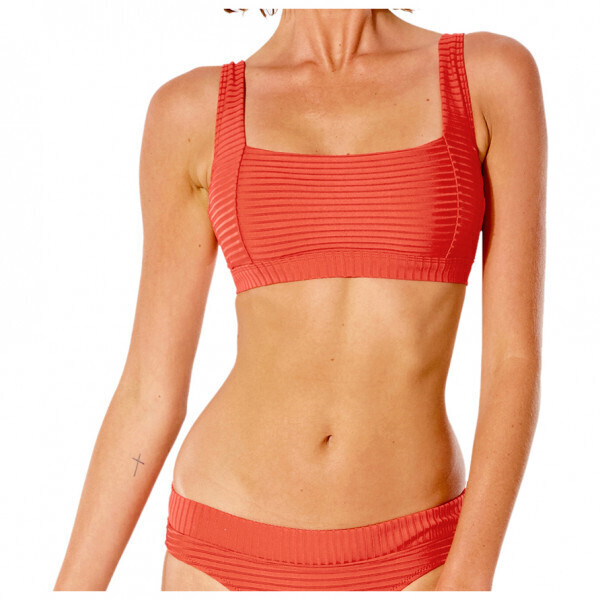Rip Curl Premium Surf D Cup Crop Bikini Top red