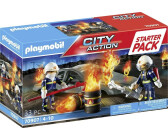 Playmobil Action Heroes 71465 pas cher, Pompiers avec coussin de sauvetage