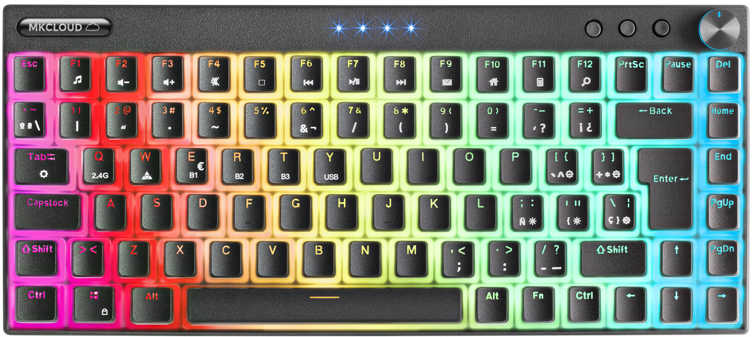 Mars Gaming MKCLOUDRES noir (ES - Red)
