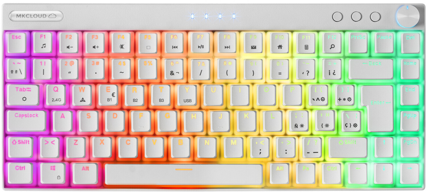 Mars Gaming MKCLOUDWBRES White (ES - Brown)