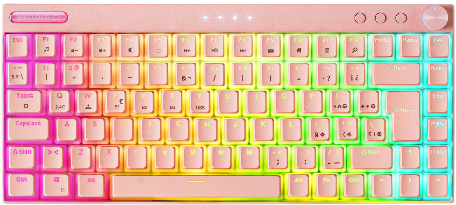 Mars Gaming MKCLOUDPBES Pink (ES - Blue)