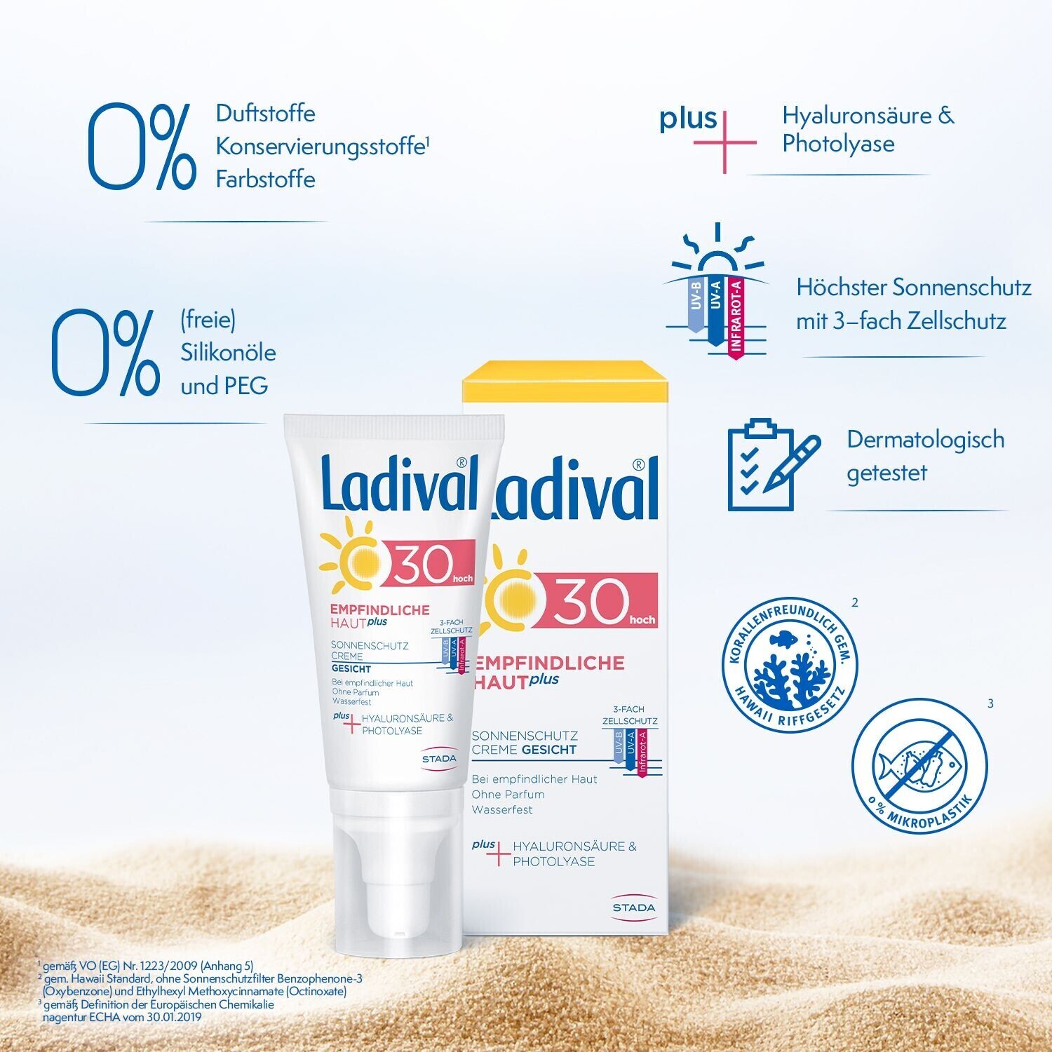 Ladival Empfindliche Haut Plus LSF30 Sonnenschutz Creme Gesicht (50ml) ab  11,00 €