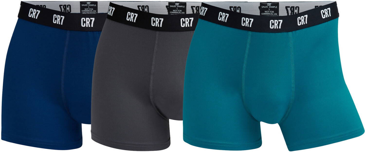 CR7 Cristiano Ronaldo 3-Pack Trunks (8199-49) blue/green
