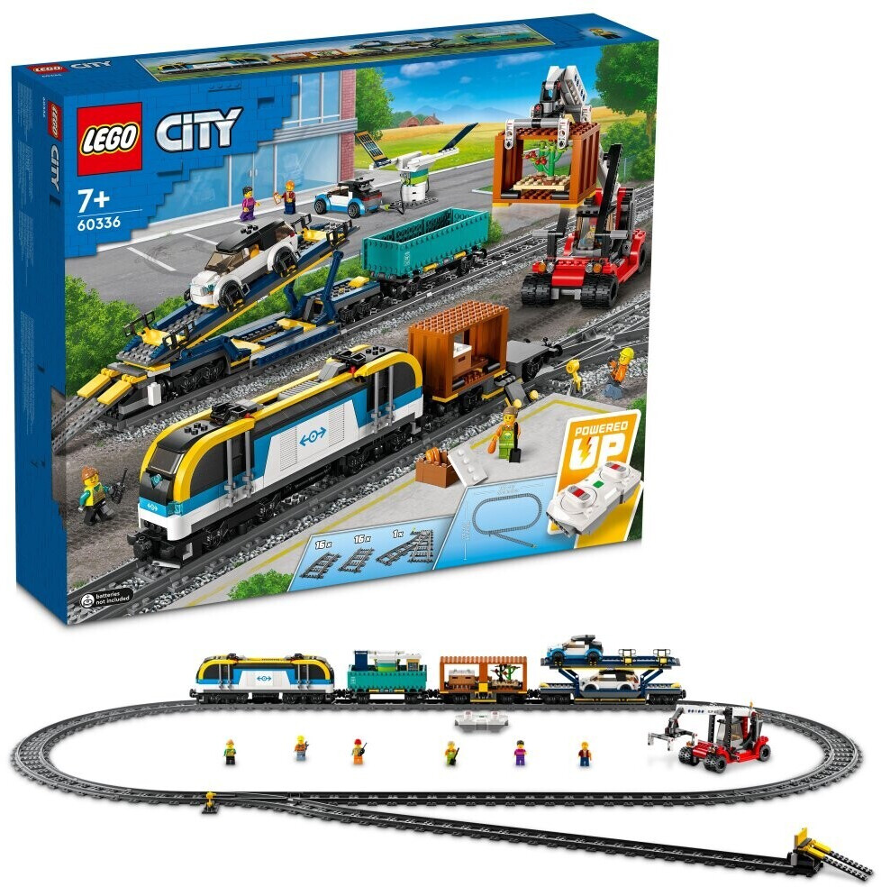 Soldes LEGO City - Le train de marchandises télécommandé (60336) 2024 au  meilleur prix sur