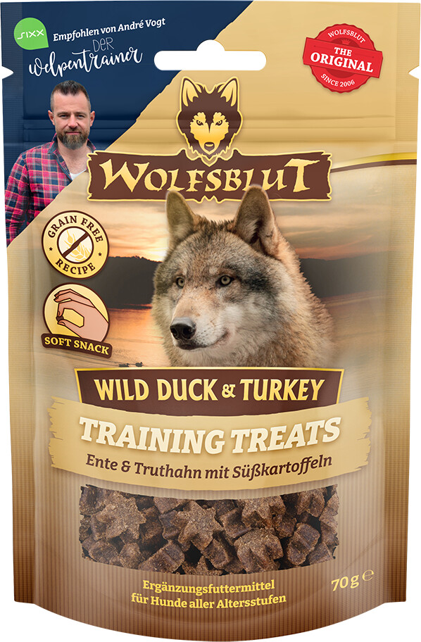Wolfsblut Training Treats Wild Duck and Turkey 70g
