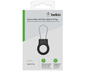 Belkin Anneau de protection avec porte-clés pour AirTag - Noir