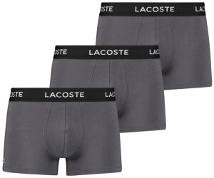 Lacoste 3 Pack Trunks 5H7686 dark grey ab 25 06