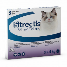 Ceva Strectis Spot On for Cats 0,5-5kg 68mg/34mg (3 pipettes)
