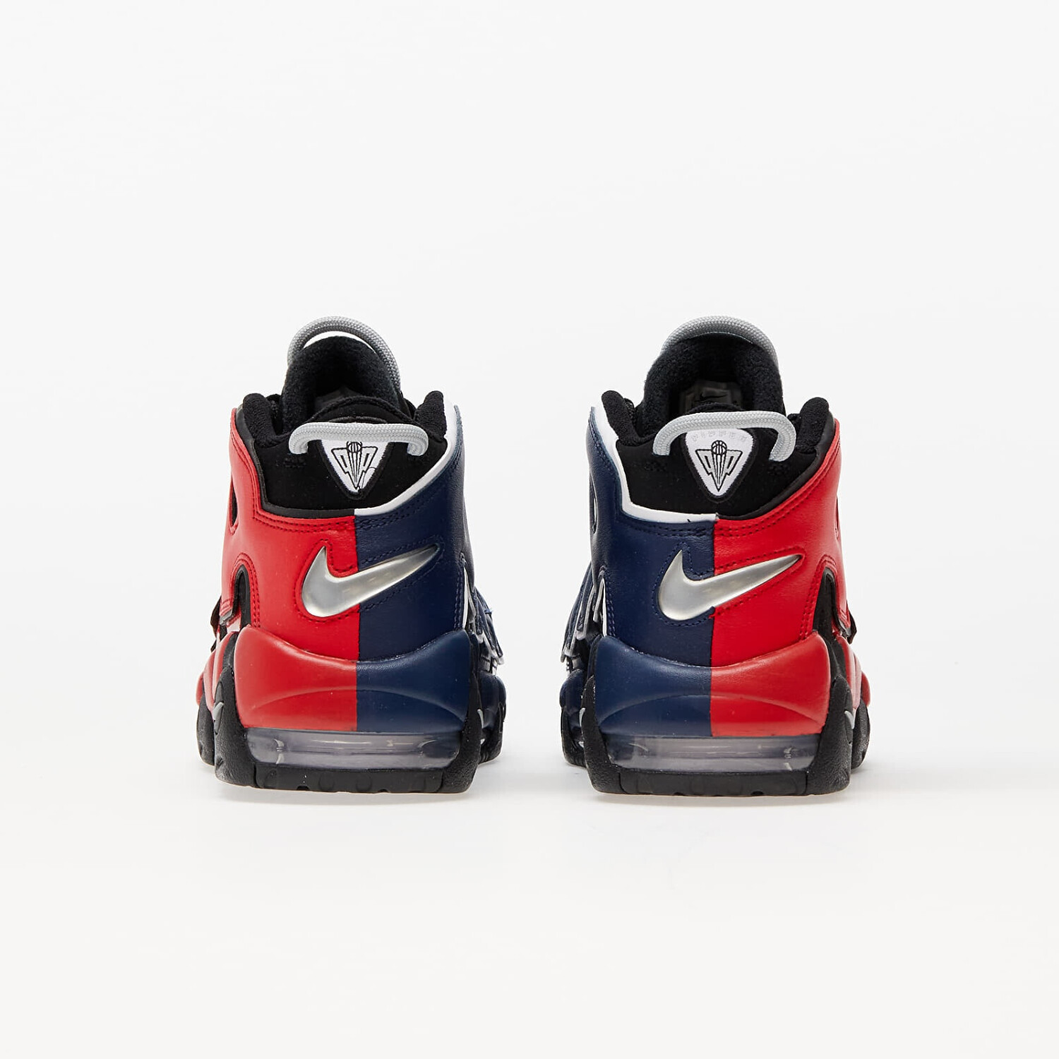 Black and red nike uptempo clearance