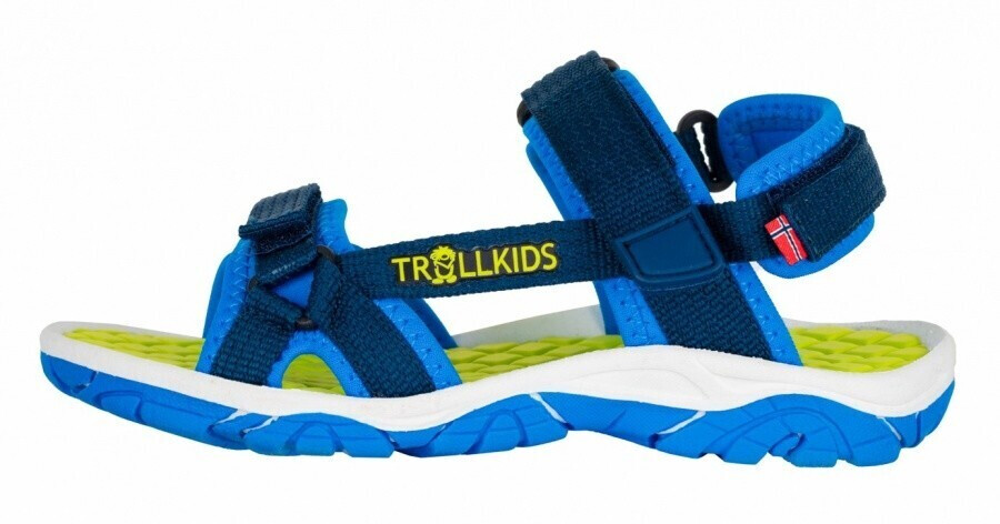 Trollkids Kids Oslofjord Sandal navy/lime