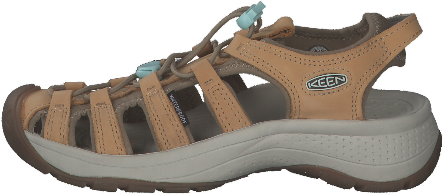 Keen Women's Astoria West Leather Sandal doe/blue glass