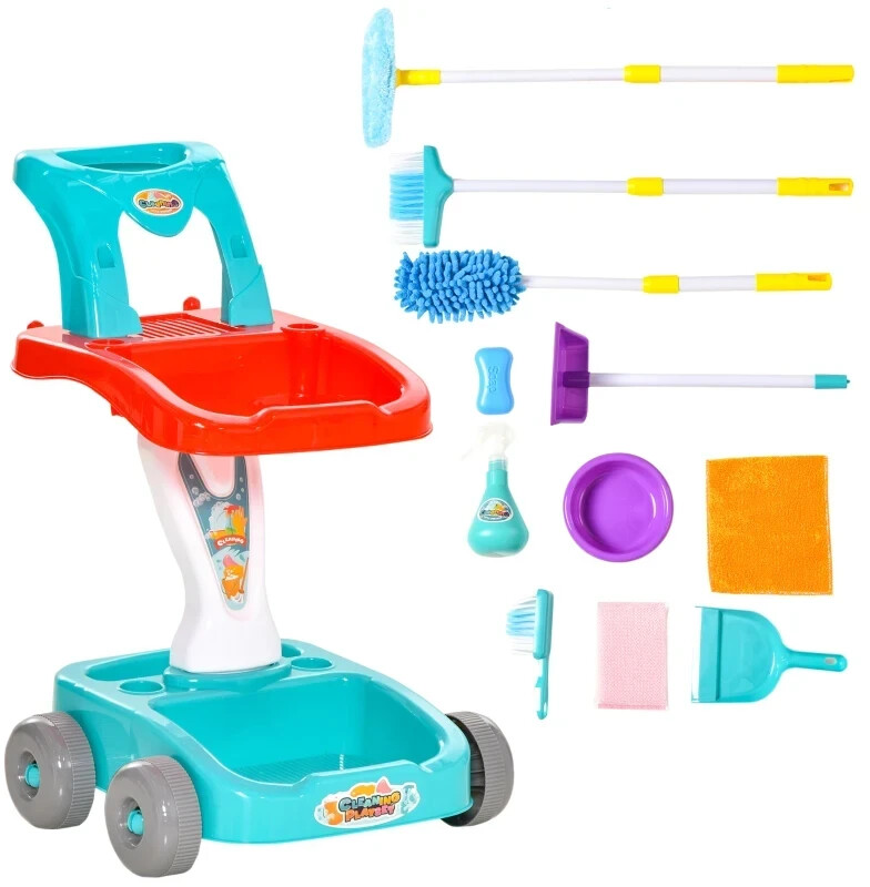 HomCom Chariot de nettoyage enfant