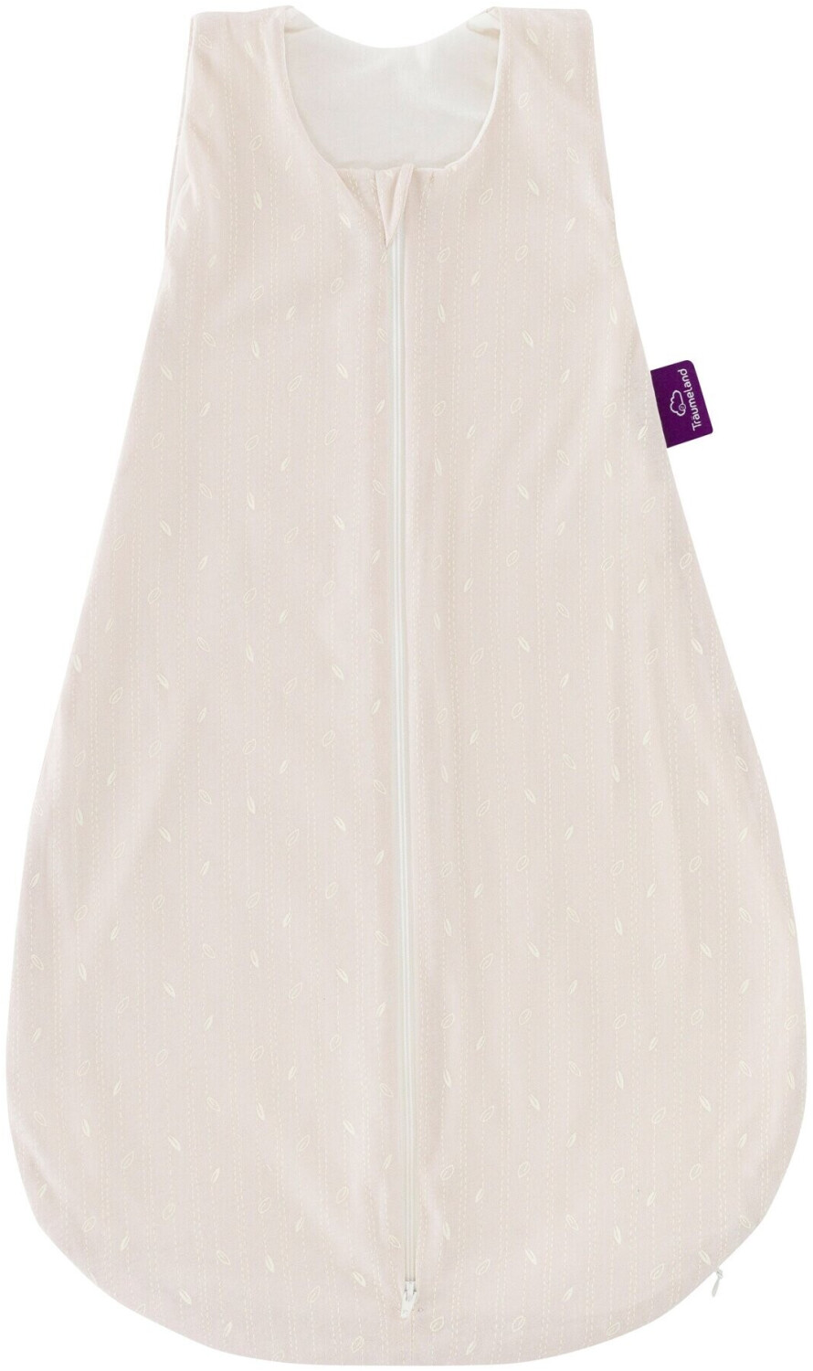 Träumeland Loveme all-year baby sleeping bag 1.0 TOG GOTS beige/leaves