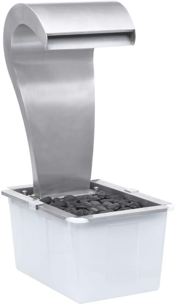 vidaXL Cascade de jardin acier inoxydable 52,4 x 34,2 x 82 cm argenté (48093)