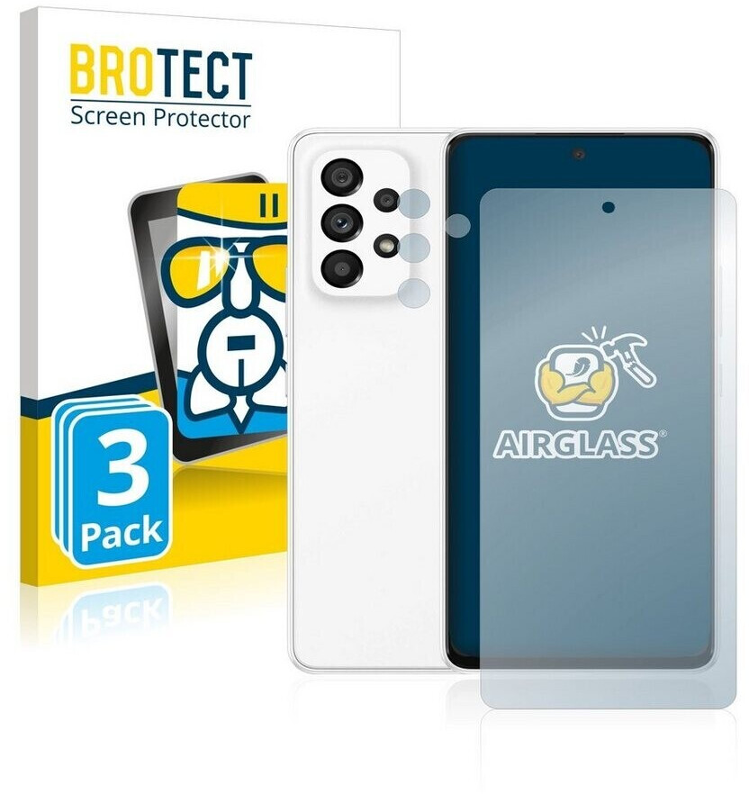 BROTECT 3x AirGlass Panzerglasfolie für Samsung Galaxy A53 5G