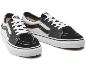 Black and white sale color block vans