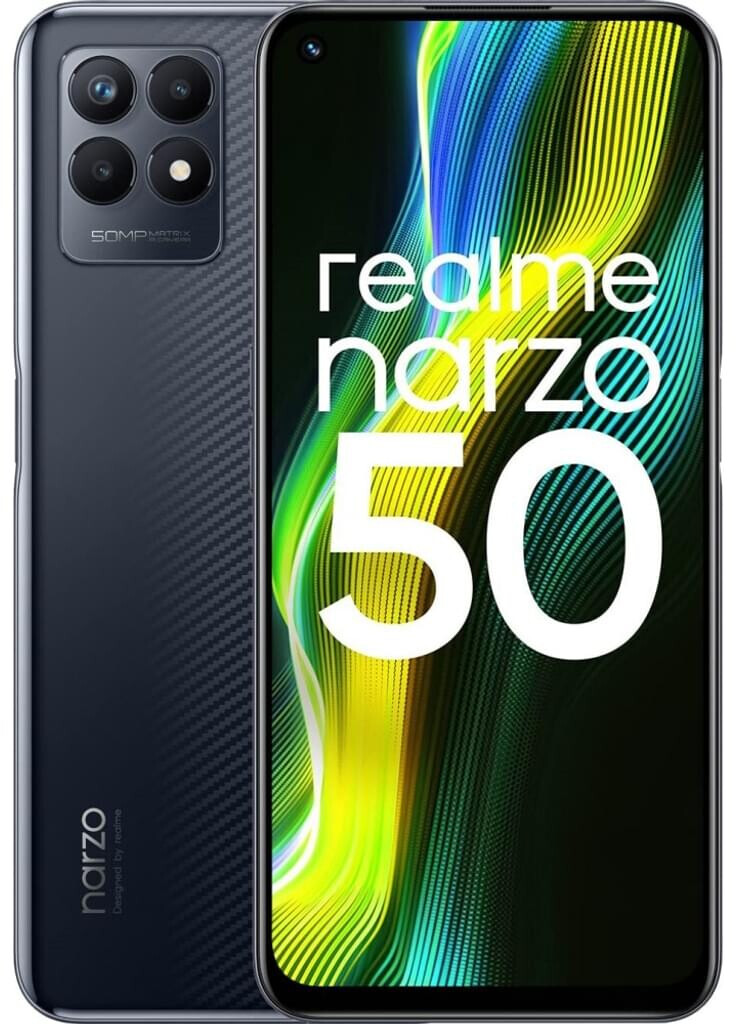 Realme Narzo 50 noir véloce
