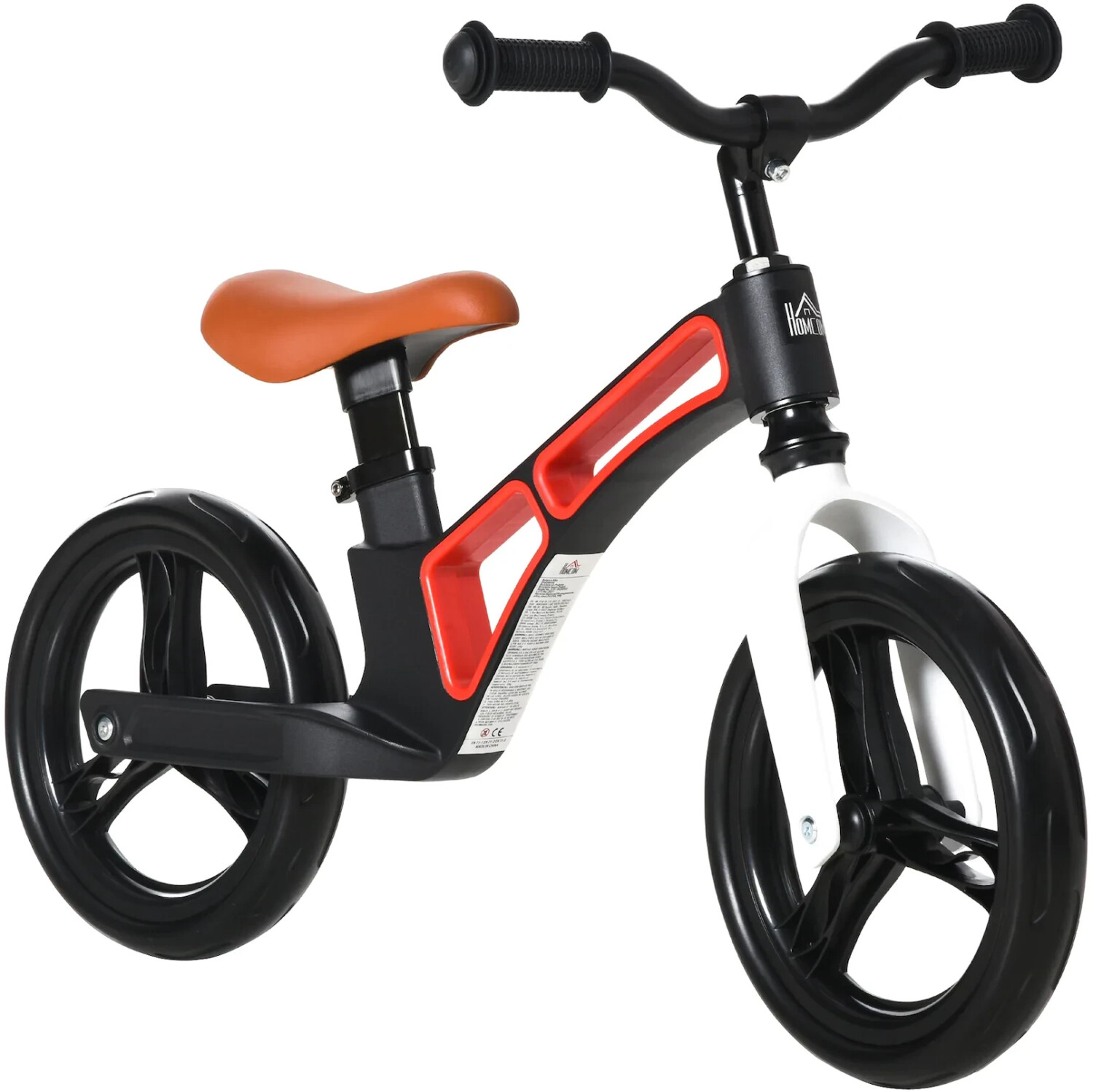 HomCom Kids Wheel Adjustable Seat, Shock Absorption Black