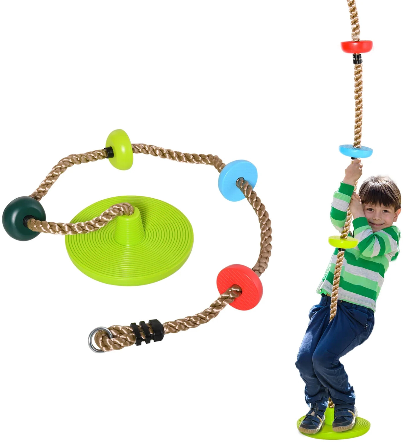 HomCom Climbing rope for children - swing