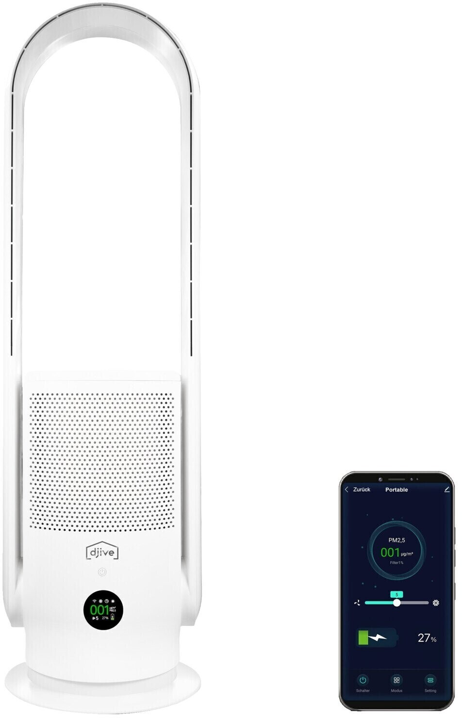 Djive Flowmate ARC Portable Clean White