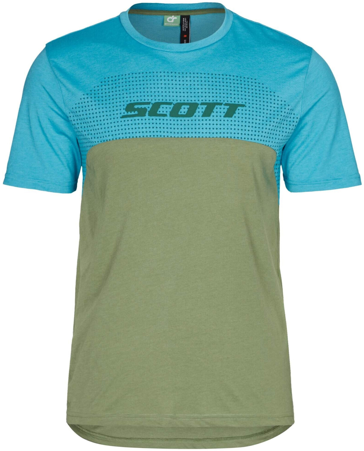 Scott Trail Flow Dri S/SL Shirt nile blue/frost green