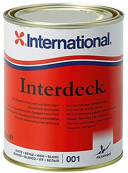 Photos - Paint / Enamel International Farbenwerke International Interdeck grey glossy 0,75l