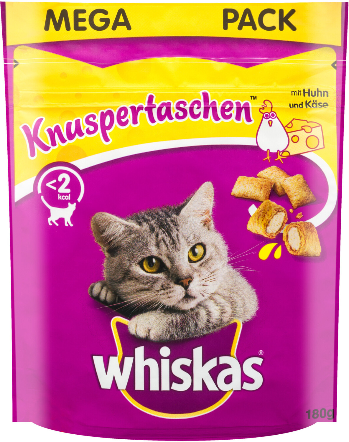 Whiskas Crunchy snack chicken & cheese 180g