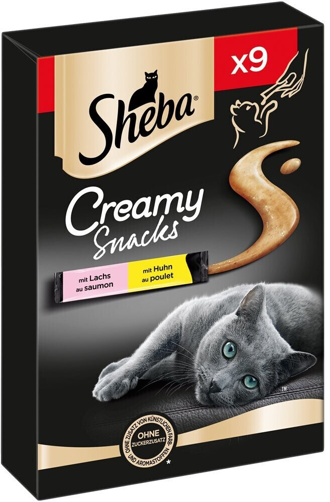 Sheba Creamy Snacks with salmon and chicken (9 x 12g)