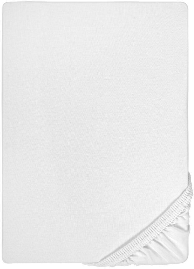 Biberna 77866 Jersey-Elastic 140-160x200-220cm White