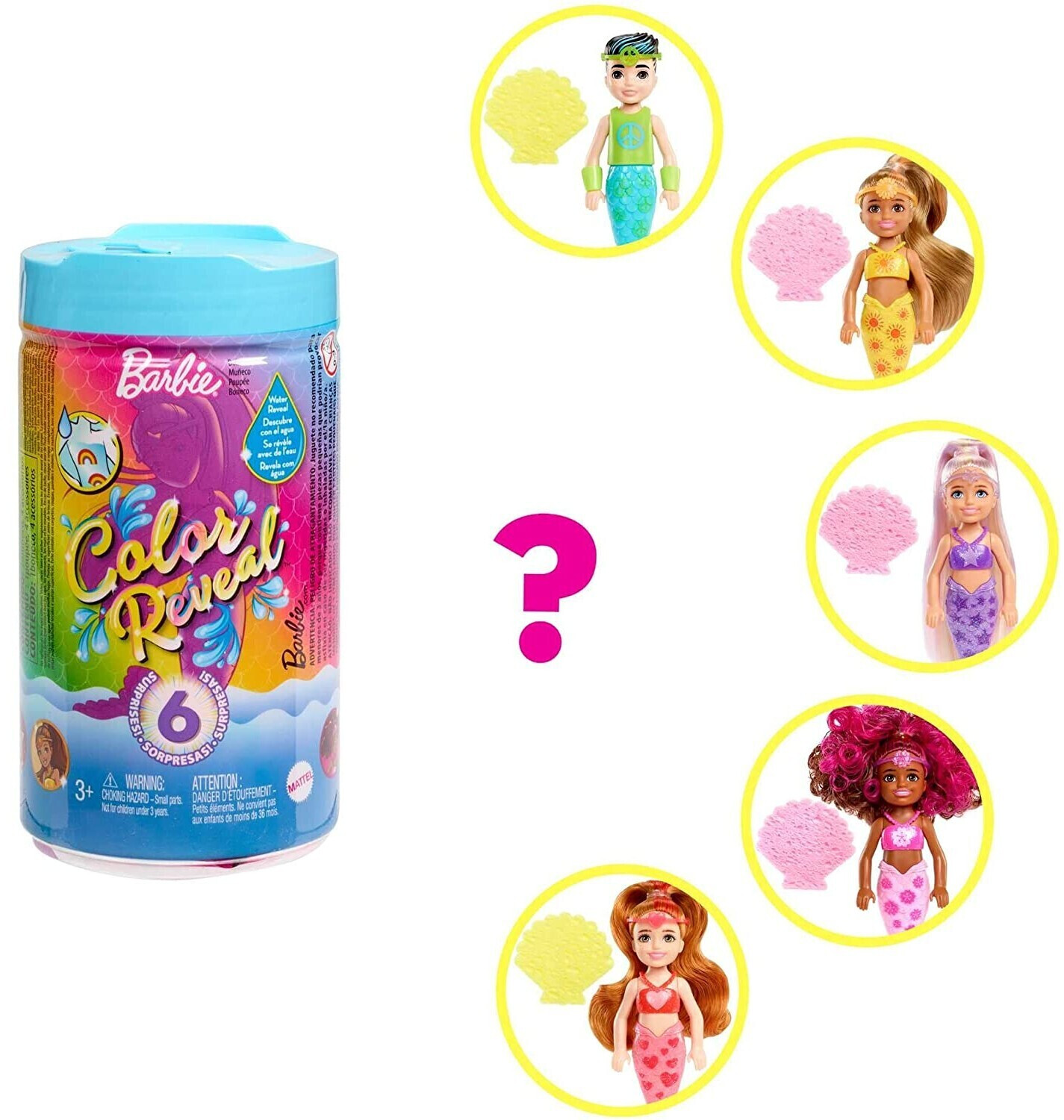 Barbie Color Reveal Doll with 7 Surprises, 1 並行輸入品