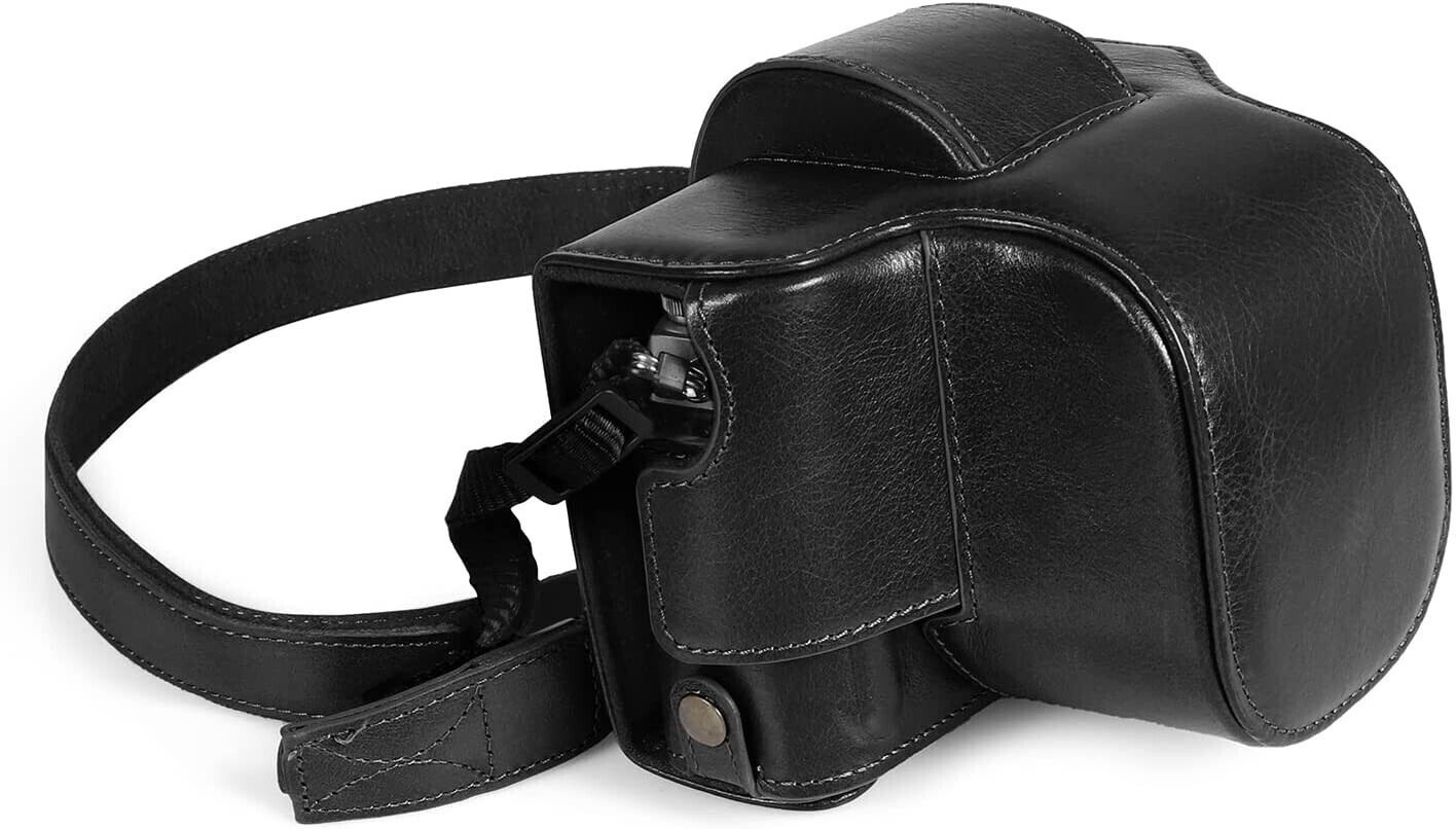 MegaGear MegaGear Ever Ready Real Leather Camera Case for Nikon Z fc (16-50mm) Black